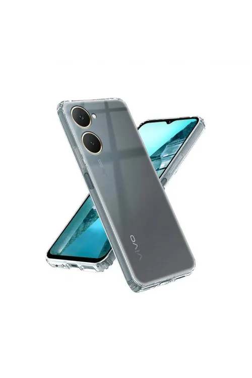 Vivo Y18 Kılıf Lüx Şeffaf Silikon