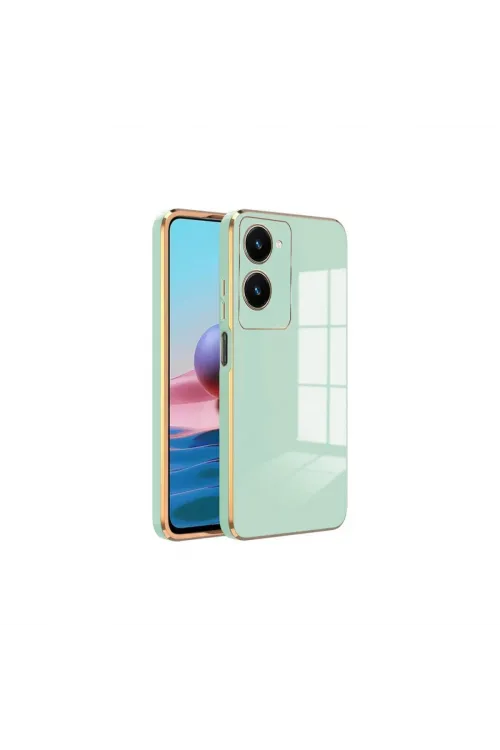 Vivo Y18 Kılıf Volet Silikon - Açık Yeşil