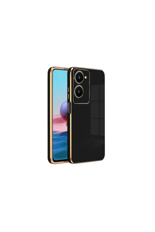 Vivo Y18 Kılıf Volet Silikon - Siyah