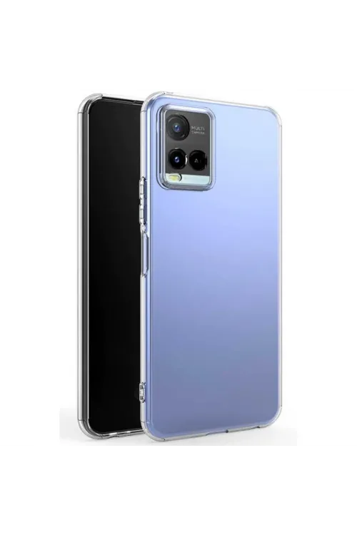 Vivo Y21s Kılıf Lüx Şeffaf Silikon