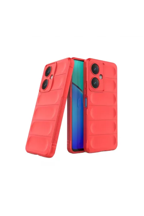Vivo Y27 Kılıf Optimum Silikon - Kırmızı