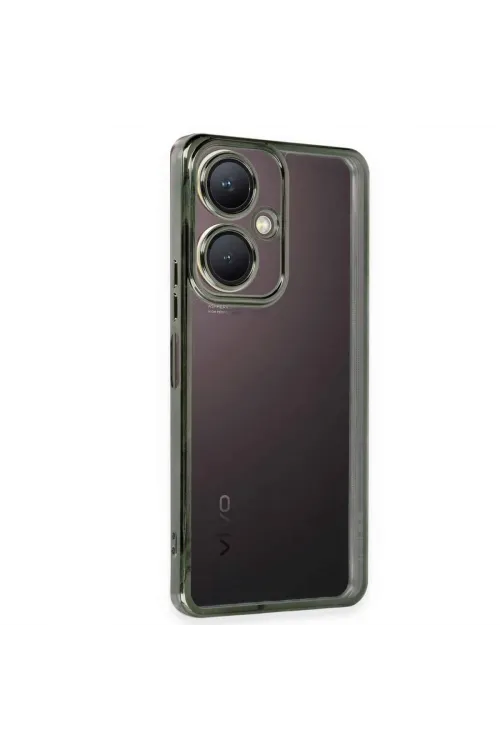 Vivo Y27 Kılıf Razer Lensli Silikon - Yeşil