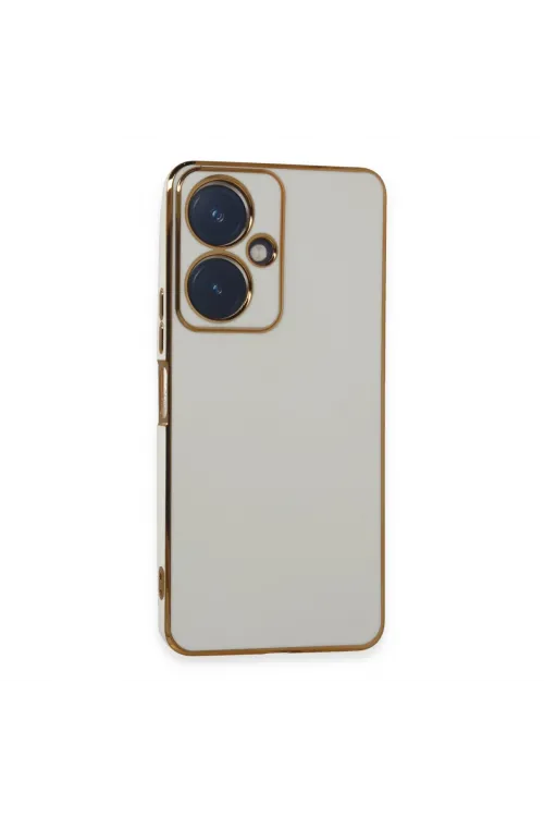 Vivo Y27 Kılıf Volet Silikon - Beyaz