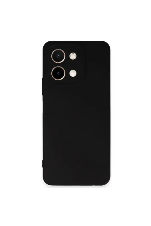Vivo Y28 Kılıf First Silikon - Siyah