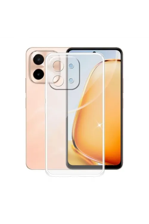 Vivo Y28 Kılıf Lüx Şeffaf Silikon