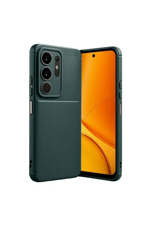 Vivo Y29 4g Auto Focus Karbon Kapak - Koyu Yeşil