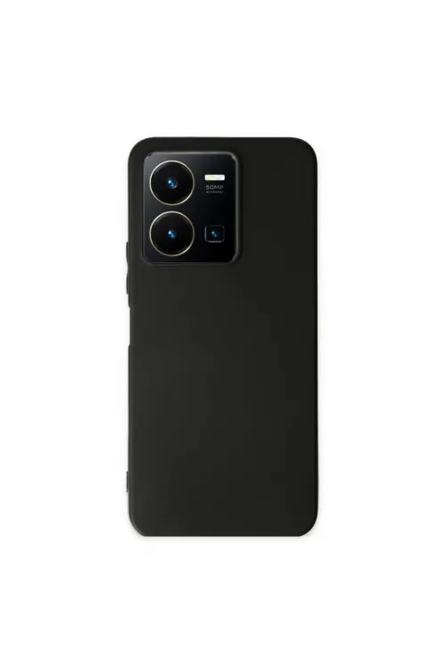 Vivo Y35 Kılıf First Silikon - Siyah