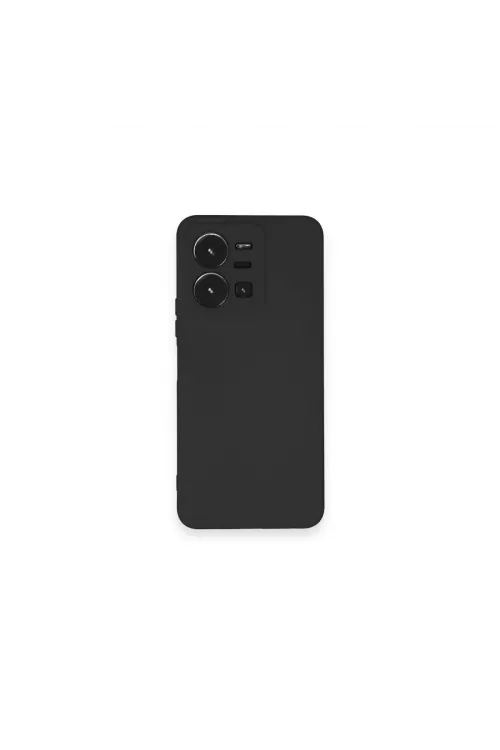 Vivo Y35 Kılıf Nano İçi Kadife Silikon - Siyah