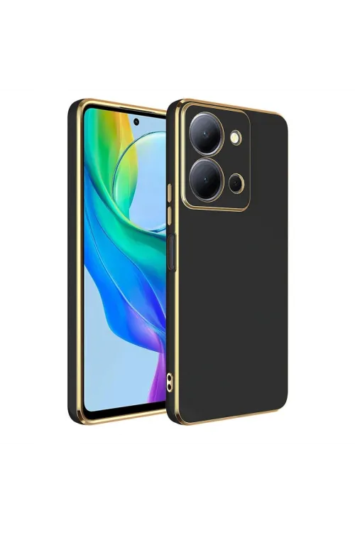 Vivo Y36 Kılıf Volet Silikon - Siyah