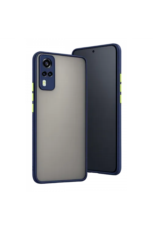 Vivo Y53s Kılıf Montreal Silikon Kapak - Lacivert