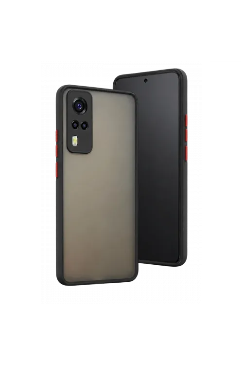 Vivo Y53s Kılıf Montreal Silikon Kapak - Siyah
