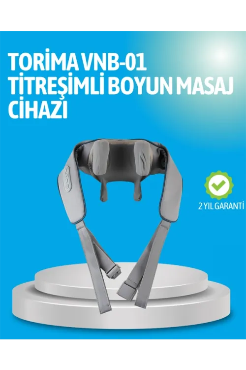 Vnb-01 Titreşimli Boyun Masaj Aleti Gri Renk