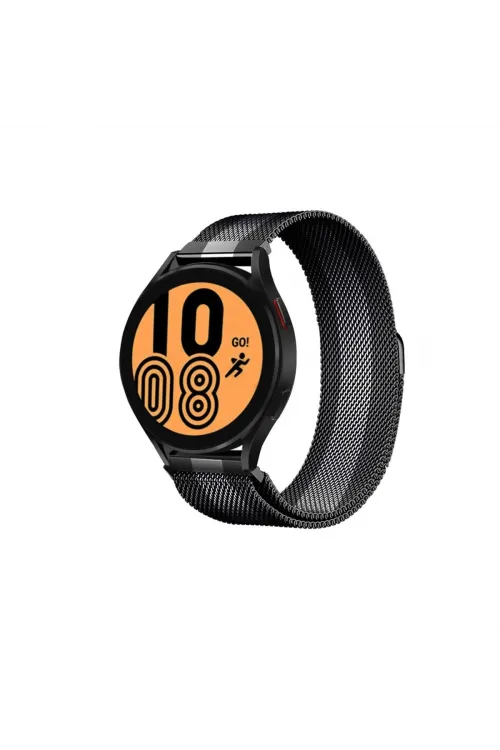 Watch 20mm Metal Mıknatıslı Kordon (saat Değildir) - Siyah-beyaz