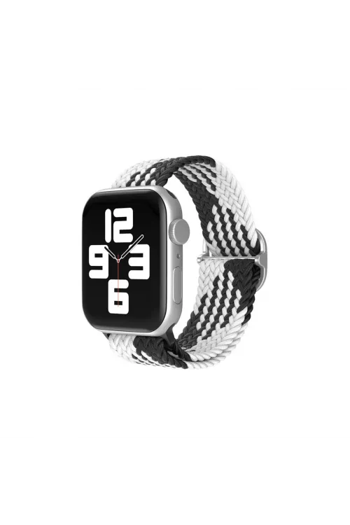 Watch 22mm  Kordon - Siyah-beyaz