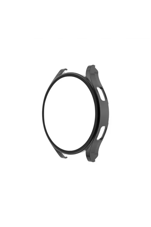 Watch 5 Pro 45mm Wall Camlı Kasa Ekran Koruyucu - Siyah