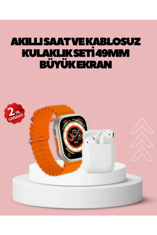 Watch 9 Max Akıllı Saat 45 Mm Geniş Ekran Kulaklık Seti