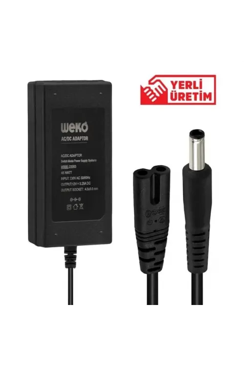 Weko 12 Volt 3.25 Amper 4.5x3.0mm Uçlu Notebook Adaptör