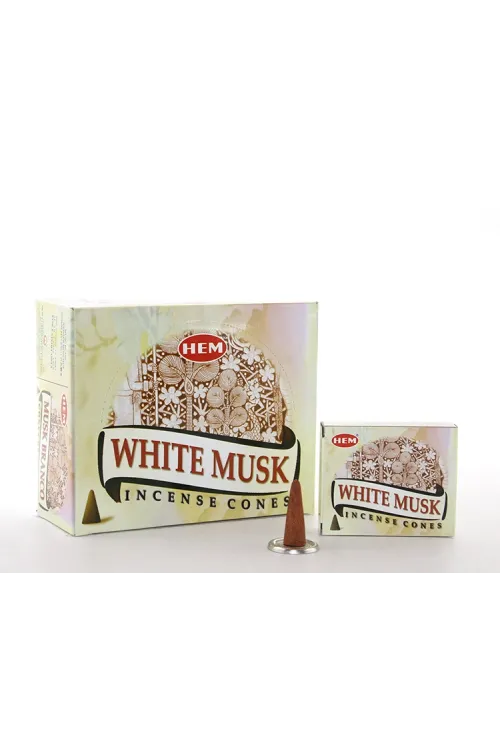 White Musk Aromalı Konik Tütsü