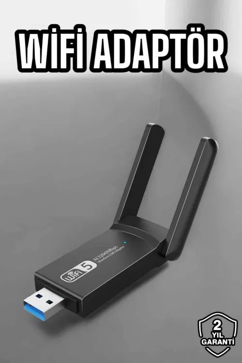 Wifi Alıcı Wifi Adaptörü Usb Girişli 3.0