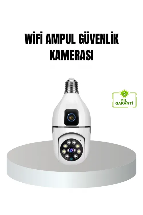 Wifi Ampul Güvenlik Kamerası 1080p Full Hd Gece Görüşlü Ve Hareket Algılamalı
