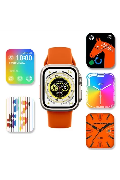 Ws28 Ultra 49mm Siri Tansiyon Ateş Nabız Ölçer Akıllı Saat