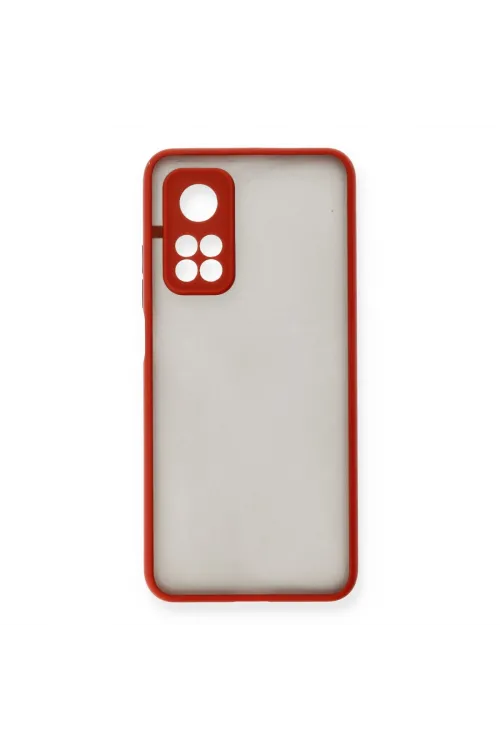 Xiaomi Mi 10t Kılıf Montreal Silikon Kapak - Kırmızı