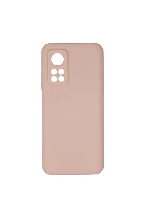 Xiaomi Mi 10t Kılıf Nano İçi Kadife Silikon - Pudra
