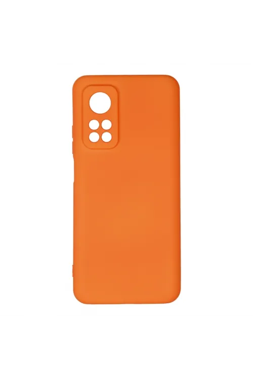 Xiaomi Mi 10t Kılıf Nano İçi Kadife Silikon - Turuncu