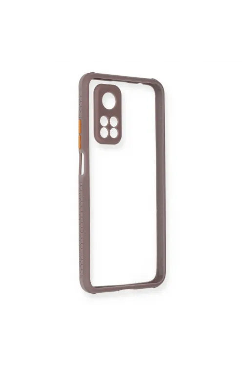 Xiaomi Mi 10t Pro Kılıf Miami Şeffaf Silikon - Açık Mor