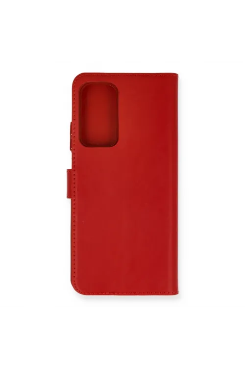 Xiaomi Mi 10t Trend S Plus Kapaklı Kılıf - Kırmızı