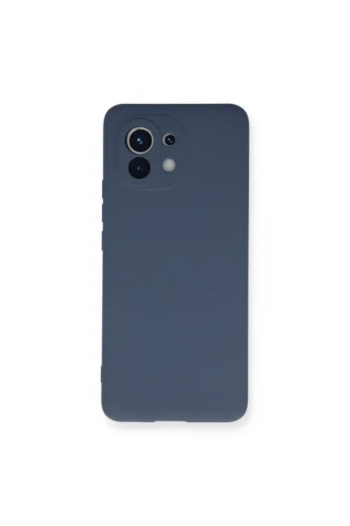 Xiaomi Mi 11 Kılıf Nano İçi Kadife Silikon - Gri