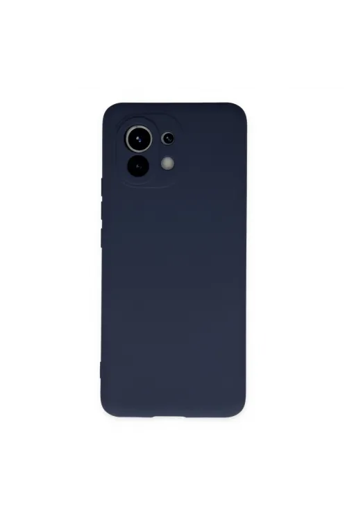 Xiaomi Mi 11 Kılıf Nano İçi Kadife Silikon - Lacivert
