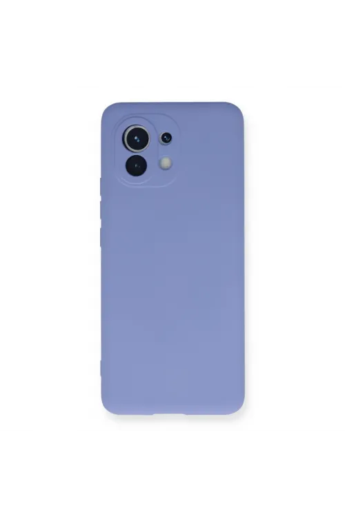 Xiaomi Mi 11 Kılıf Nano İçi Kadife Silikon - Lila