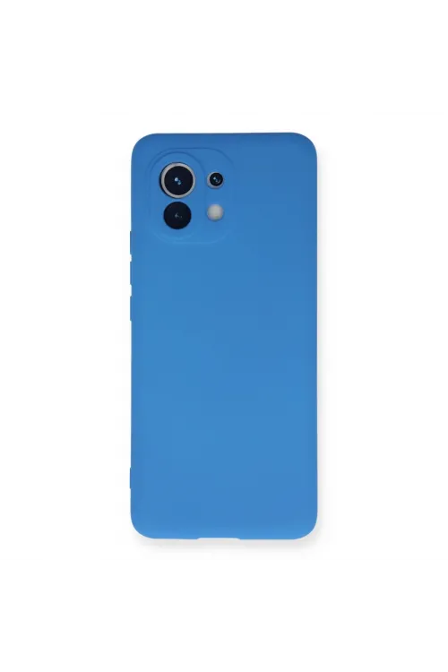 Xiaomi Mi 11 Kılıf Nano İçi Kadife Silikon - Mavi
