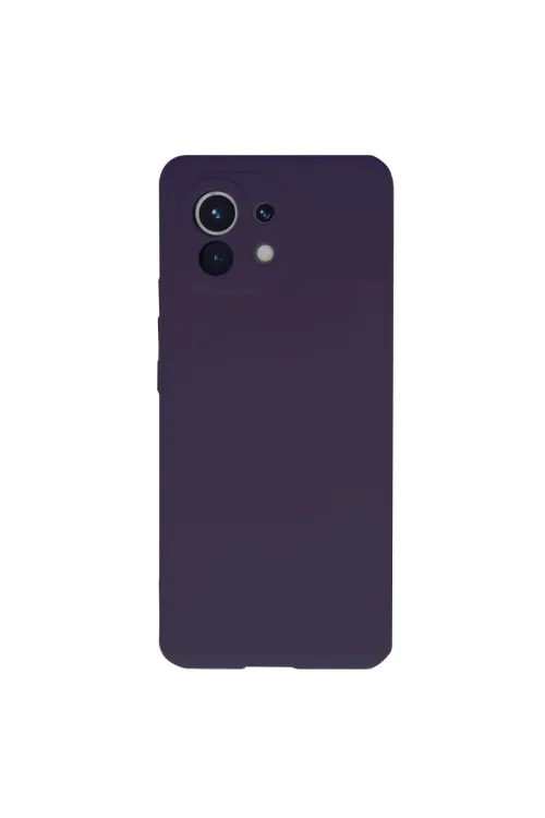 Xiaomi Mi 11 Kılıf Nano İçi Kadife Silikon - Mor