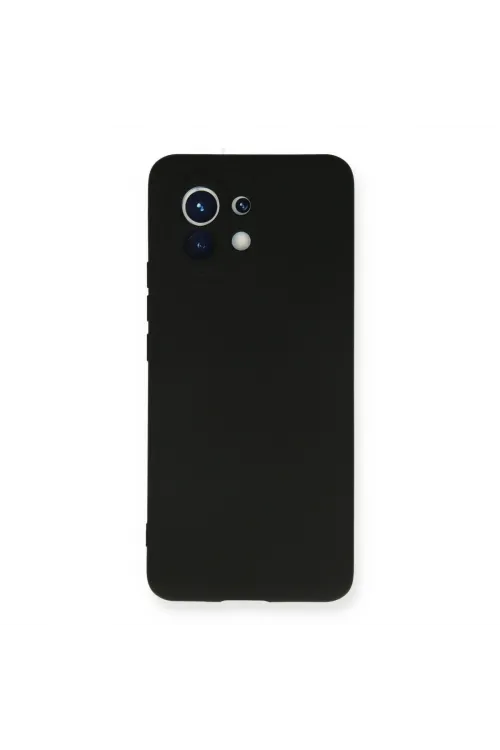 Xiaomi Mi 11 Kılıf Nano İçi Kadife Silikon - Siyah