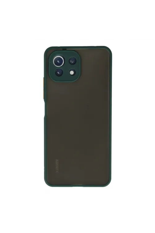 Xiaomi Mi 11 Lite Kılıf Montreal Silikon Kapak - Yeşil