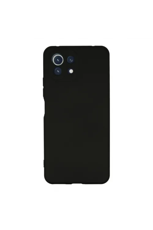 Xiaomi Mi 11 Lite Kılıf Nano İçi Kadife Silikon - Siyah