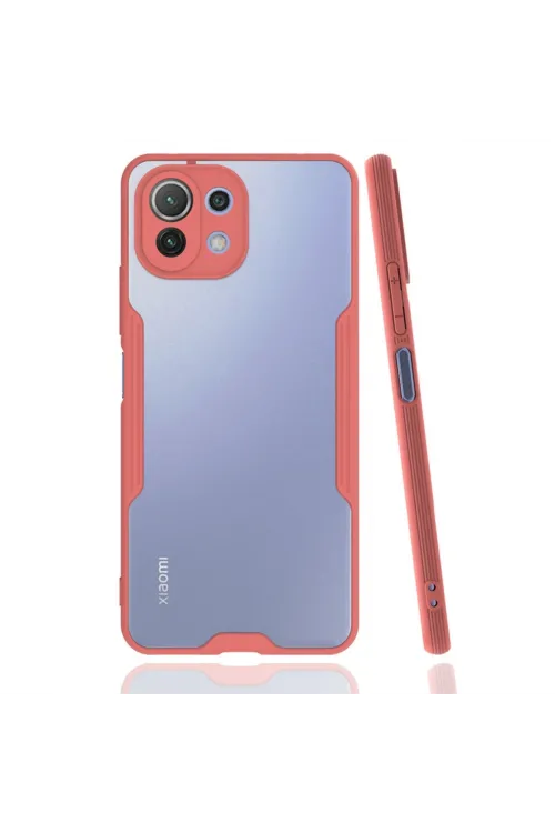 Xiaomi Mi 11 Lite Kılıf Platin Silikon - Pembe