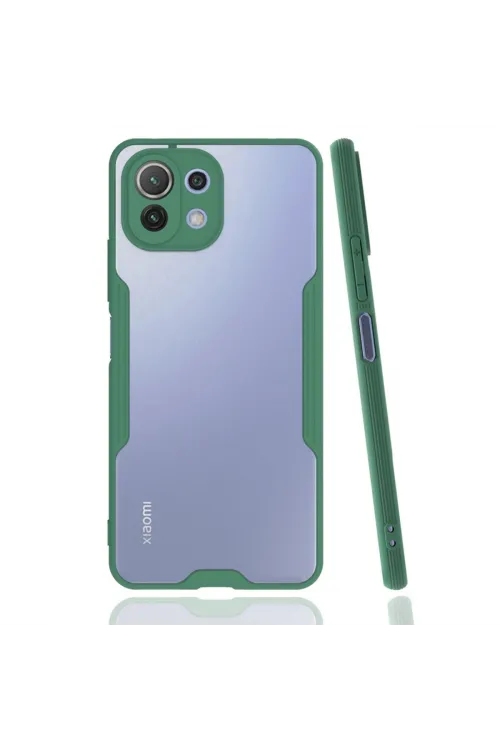 Xiaomi Mi 11 Lite Kılıf Platin Silikon - Yeşil