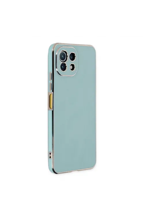 Xiaomi Mi 11 Lite Kılıf Volet Silikon - Açık Yeşil