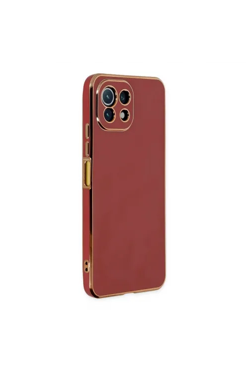 Xiaomi Mi 11 Lite Kılıf Volet Silikon - Kırmızı
