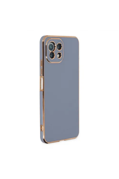 Xiaomi Mi 11 Lite Kılıf Volet Silikon - Mavi