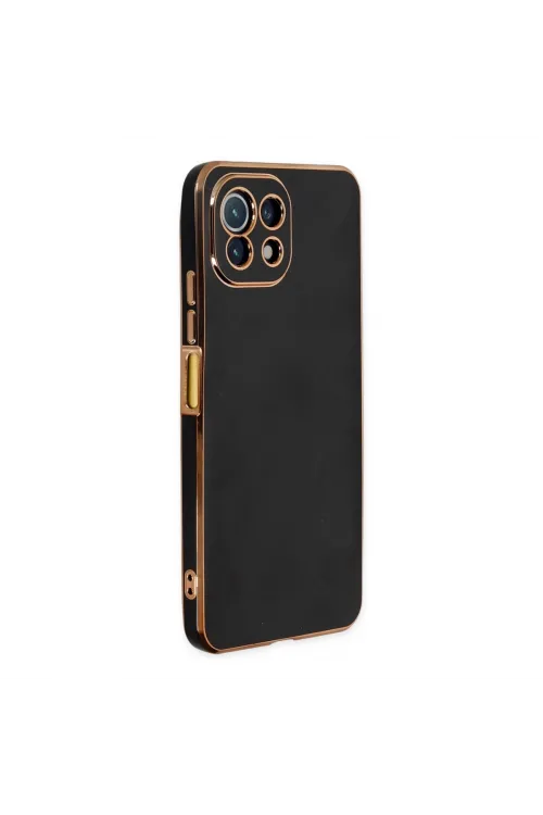 Xiaomi Mi 11 Lite Kılıf Volet Silikon - Siyah