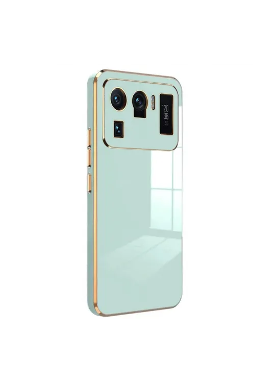 Xiaomi Mi 11 Ultra Kılıf Volet Silikon - Açık Yeşil