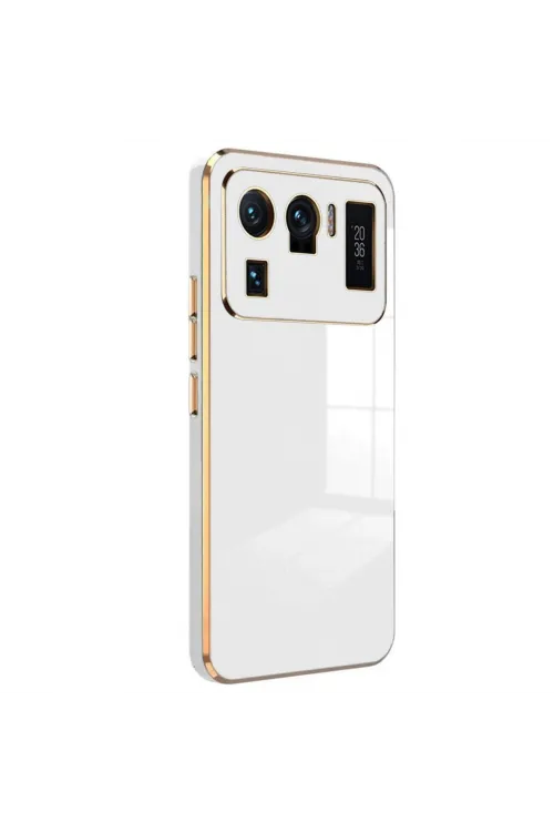 Xiaomi Mi 11 Ultra Kılıf Volet Silikon - Beyaz