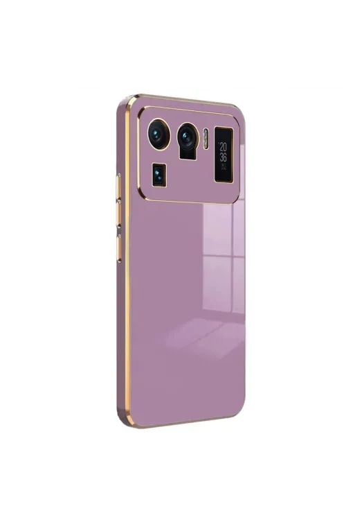 Xiaomi Mi 11 Ultra Kılıf Volet Silikon - Mor