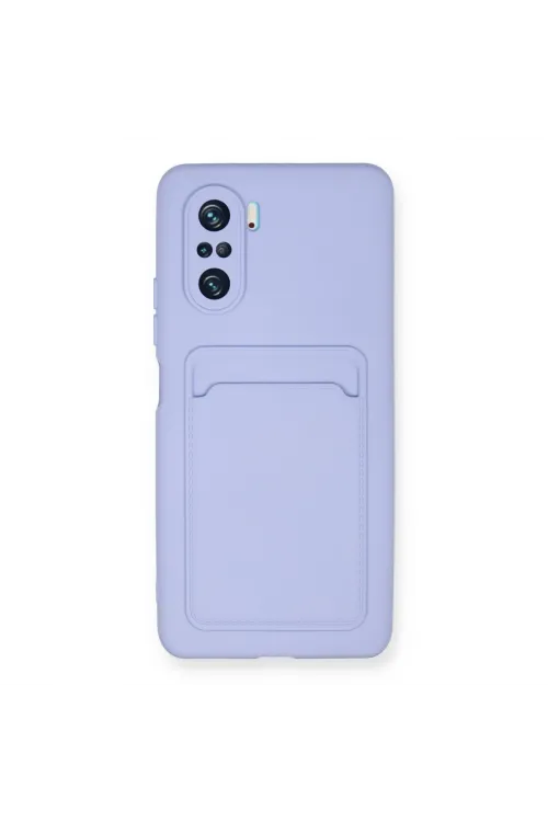 Xiaomi Mi 11i Kılıf Kelvin Kartvizitli Silikon - Lila