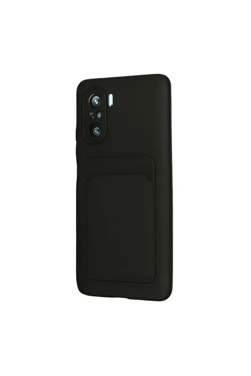 Xiaomi Mi 11i Kılıf Kelvin Kartvizitli Silikon - Siyah