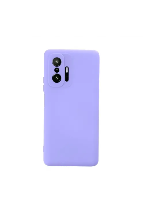 Xiaomi Mi 11t Pro Kılıf Nano İçi Kadife Silikon - Lila